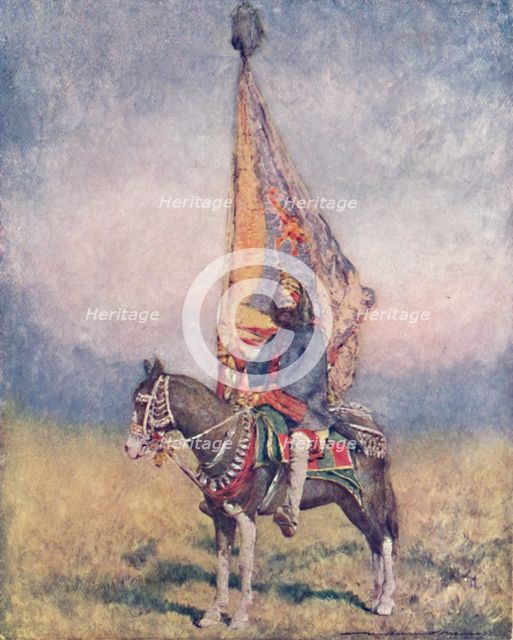 'A Standard-bearer of Cutch', 1903. Artist: Mortimer L Menpes.