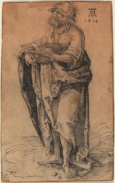 A Standing Apostle Holding a Book, c. 1510 or before. Creator: Hans von Kulmbach