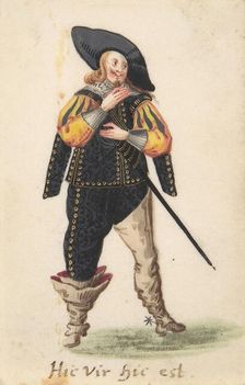 A Standing Cavalier, late 16th-early 17th century. Creator: Anon
