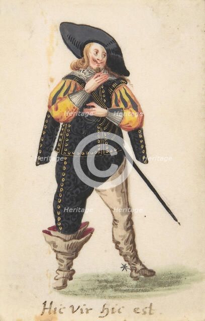 A Standing Cavalier, late 16th-early 17th century. Creator: Anon.