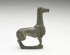 A standing deer, Han dynasty, 206 BCE-220 CE. Creator: Unknown