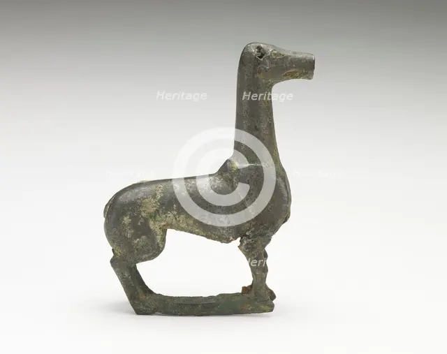 A standing deer, Han dynasty, 206 BCE-220 CE. Creator: Unknown.