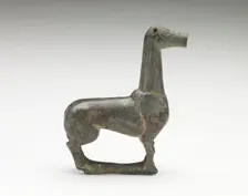 A standing deer, Han dynasty, 206 BCE-220 CE. Creator: Unknown