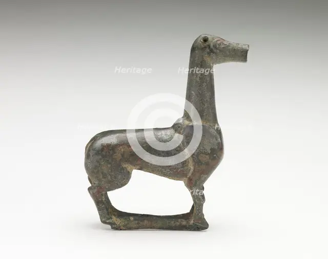 A standing deer, Han dynasty, 206 BCE-220 CE. Creator: Unknown.