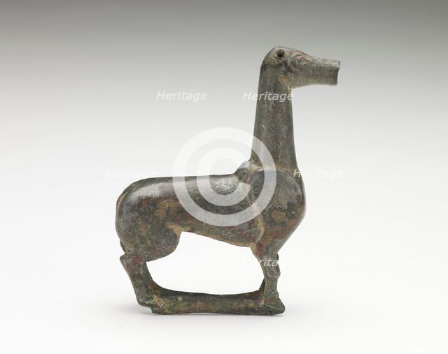 A standing deer, Han dynasty, 206 BCE-220 CE. Creator: Unknown.