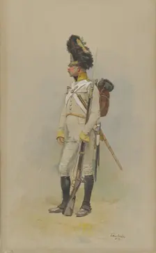 A Standing Grenadier of the Municipal Guard, 1891. Creator: Jean Baptiste Edouard Detaille