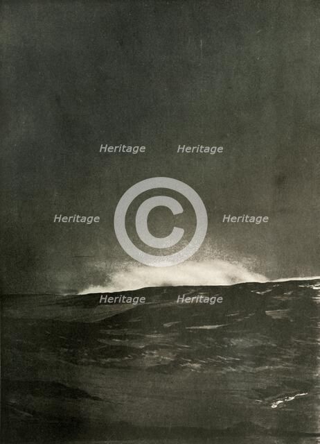 'A Steam Explosion on Mount Bird', c1908, (1909).  Artist: Unknown.