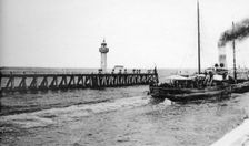 A steamer departing from Trouville for Le Havre, France, c1920s