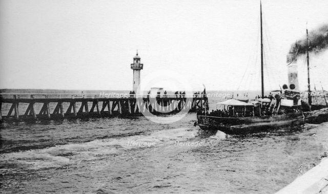 A steamer departing from Trouville for Le Havre, France, c1920s. Artist: Unknown