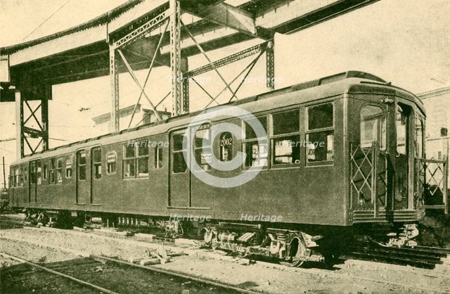 'A Steel Car, New York Underground and Elevated Electric Railways', 1930. Creator: Unknown.