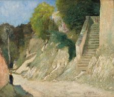 A Steep Ascent in Montigny-sur-Loing, 1876. Creator: Carl Fredrik Hill
