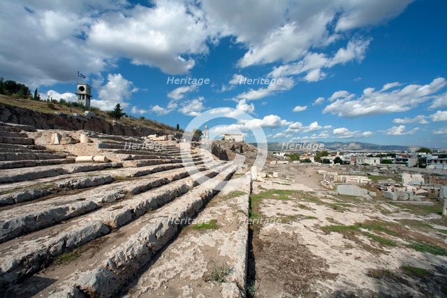 A stepped terrace in Eleusis, Greece. Creator: Samuel Magal.