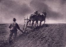 A Stiff Pull, 1890. Creator: Peter Henry Emerson