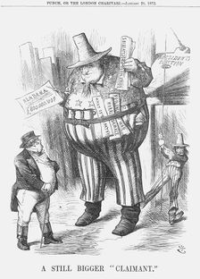 A Still Bigger "Claimant" 1872. Creator: Joseph Swain