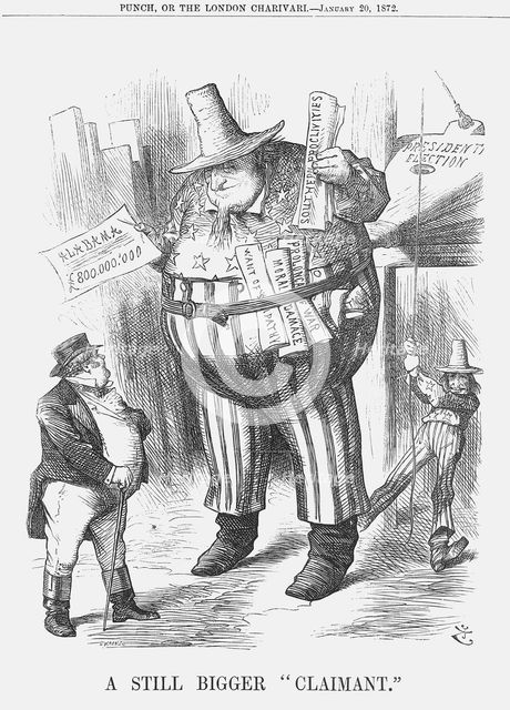 'A Still Bigger "Claimant"', 1872. Creator: Joseph Swain.