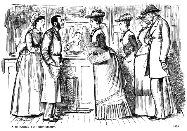 'A Struggle for Supremacy', 1875 (1891).  Artist: George du Maurier
