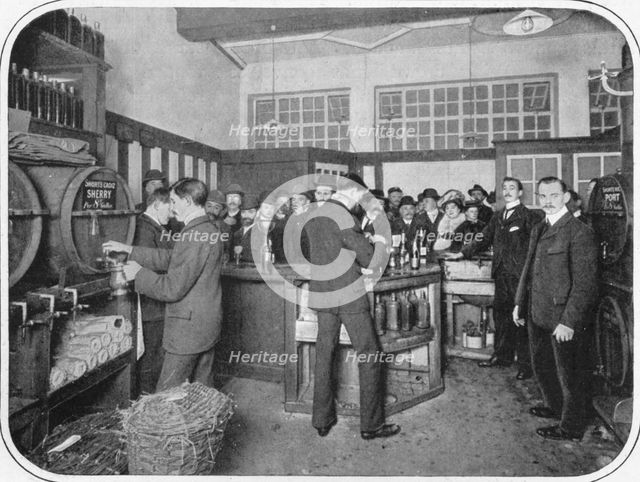 A Strand wine bar, London c1903 (1903). Artist: Unknown.