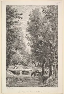 A Stream in the Mondois Valley, 1835-78. Creator: Charles Francois Daubigny