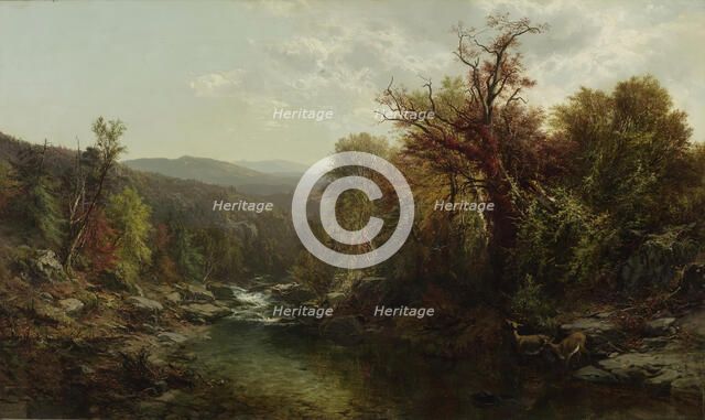 A Stream in the Adirondacks, 1859. Creator: James McDougal Hart.