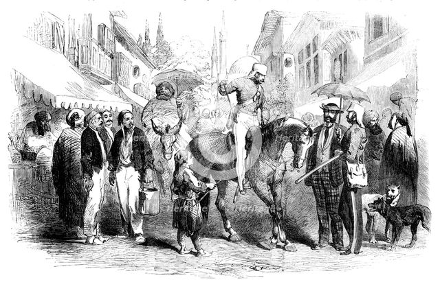 A Street at Constantinople, 1856.  Creator: Unknown.