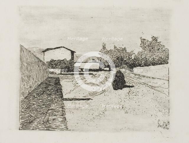 A Street, c.1888. Creator: Giovanni Fattori.