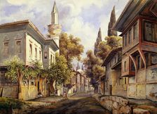 A Street in Constantinople 1835. Artist: Johann Jakob Wolfensberger