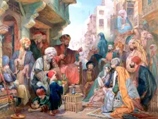 A Street in Cairo, Egypt c1825-1876. Artist: John Frederick Lewis