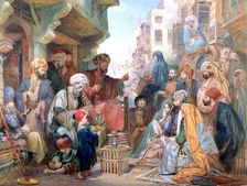 A Street in Cairo, Egypt c1825-1876. Artist: John Frederick Lewis