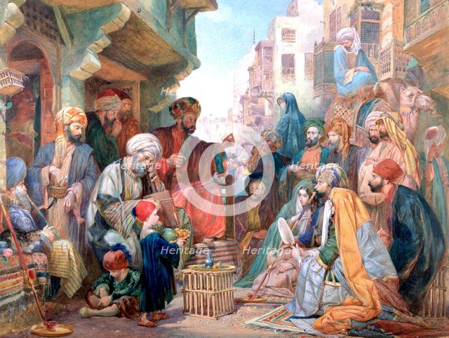 'A Street in Cairo, Egypt', c1825-1876. Artist: John Frederick Lewis