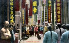 A street in Canton, China, c1900s