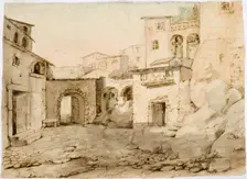 A street in an Italian city. Creator: Robert Wilhelm Ekman
