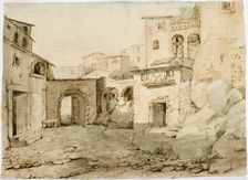 A street in an Italian city. Creator: Robert Wilhelm Ekman