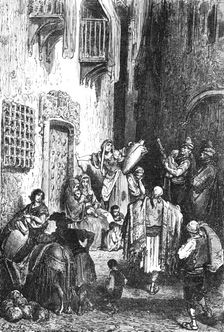 A Street in Albacete; An Autumn Tour in Andalusia 1875. Creator: Gustave Doré