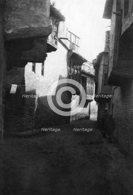 A street in Baghdad, 1918. Artist: Unknown
