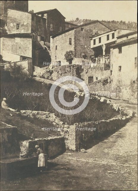 A Street in Grasse, 1852. Creator: Charles Nègre.