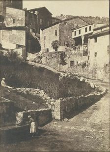 A Street in Grasse, 1852. Creator: Charles Nègre