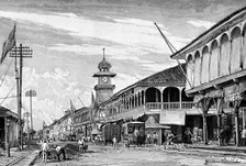 A street in Guayaquil, Ecuador, 1895