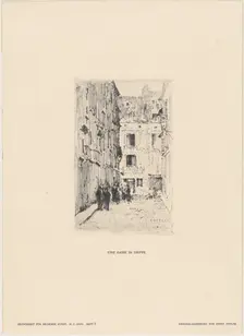 A Street in Dieppe, late 19th-early 20th century. Creator: Ernst Oppler
