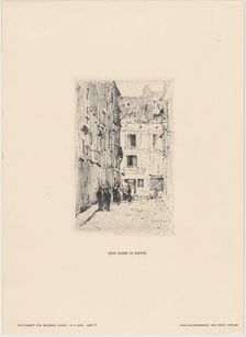 A Street in Dieppe, late 19th-early 20th century. Creator: Ernst Oppler