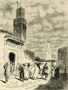 A Street in Fez 1890. Creator: Unknown