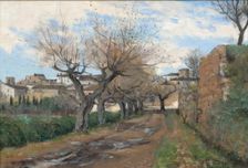 A Street in Fréjus, 1878. Creator: Knut Axel Lindman