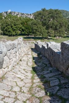 A street in Kassope, Greece. Creator: Samuel Magal