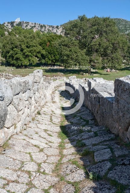 A street in Kassope, Greece. Creator: Samuel Magal.