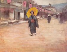 A Street in Kioto c1887, (1901). Artist: Mortimer L Menpes