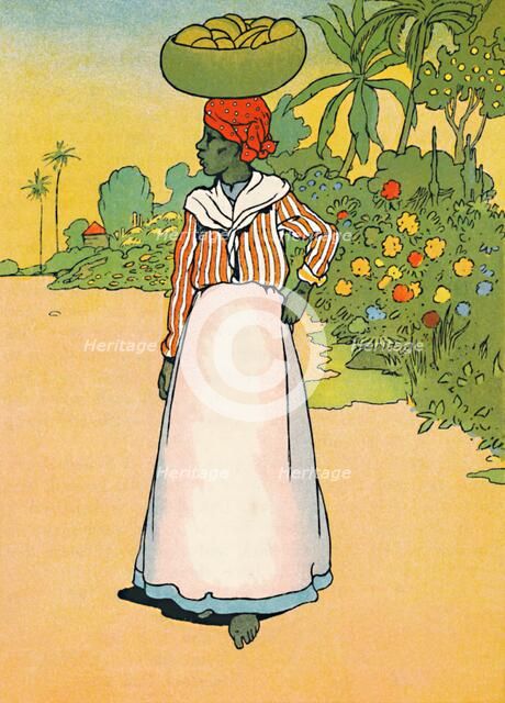 'A Street in Jamaica', 1912. Artist: Charles Robinson.