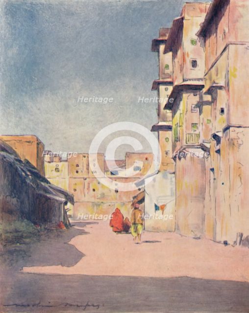 'A Street in Jeypore', 1905. Artist: Mortimer Luddington Menpes.