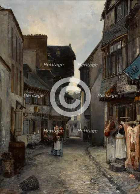 A street in Landerneau, 1851. Artist: Jongkind, Johan Barthold (1819-1891)