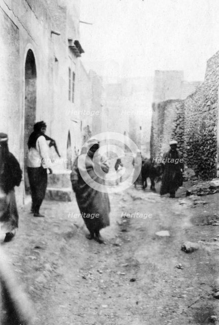 A street in Mosul, Mesopotamia, 1918. Artist: Unknown