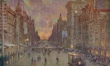 A Street in Melbourne 1924