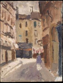 A street in Nantes 1920-1930. Artist: Christopher Wood